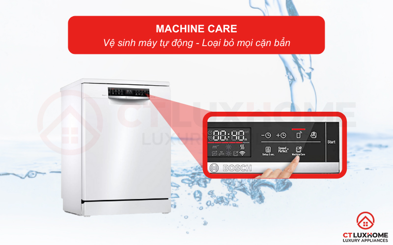 Chức năng Machine Care vệ sinh làm sạch khoang máy tự động