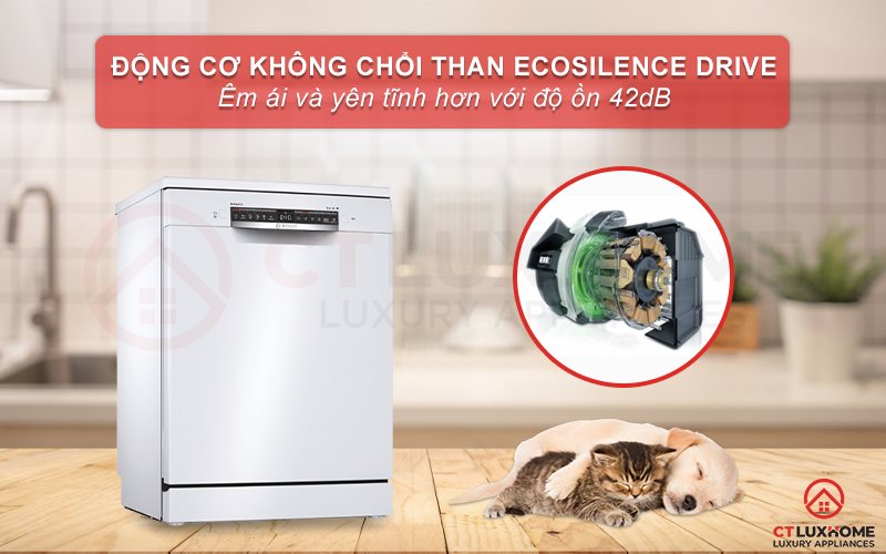 Động cơ EcoSilence Drive cho khả năng vận hành mạnh mẽ và êm ái hơn