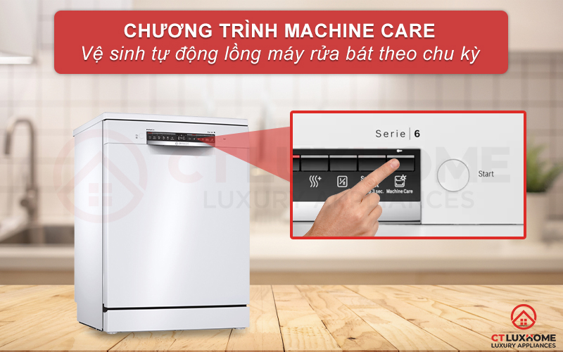 Tính năng Machine Care vệ sinh khoang máy tự động