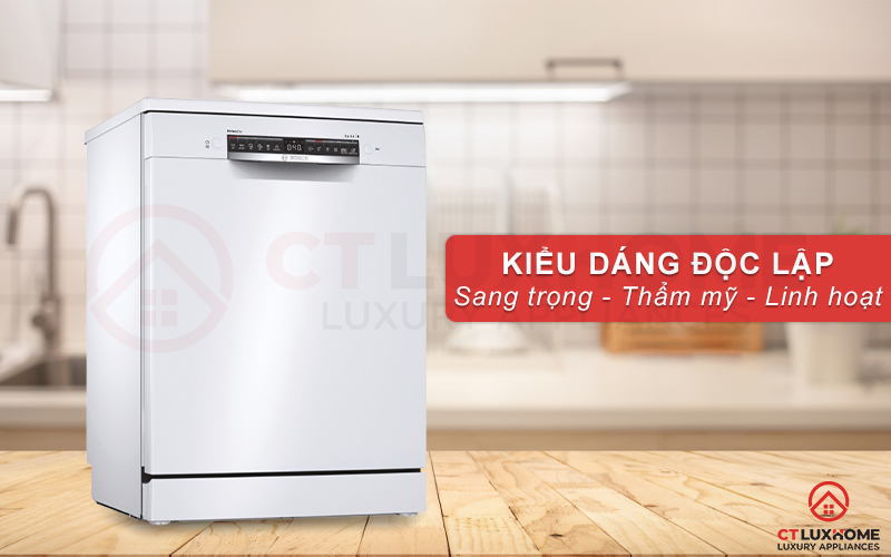 Thiết kế độc lập chắc chắn, màu trắng thanh lịch sang trọng