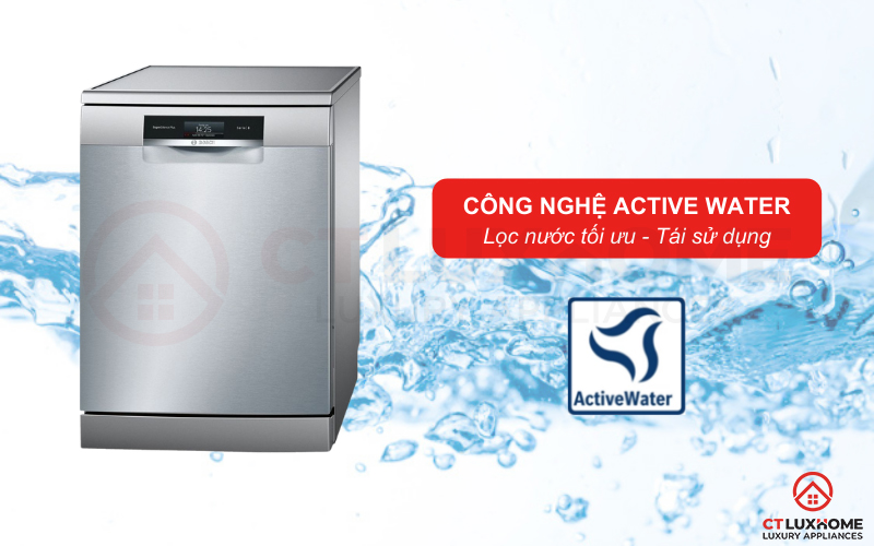 Công nghệ ActiveWater tối đa hóa hiệu quả sử dụng nước