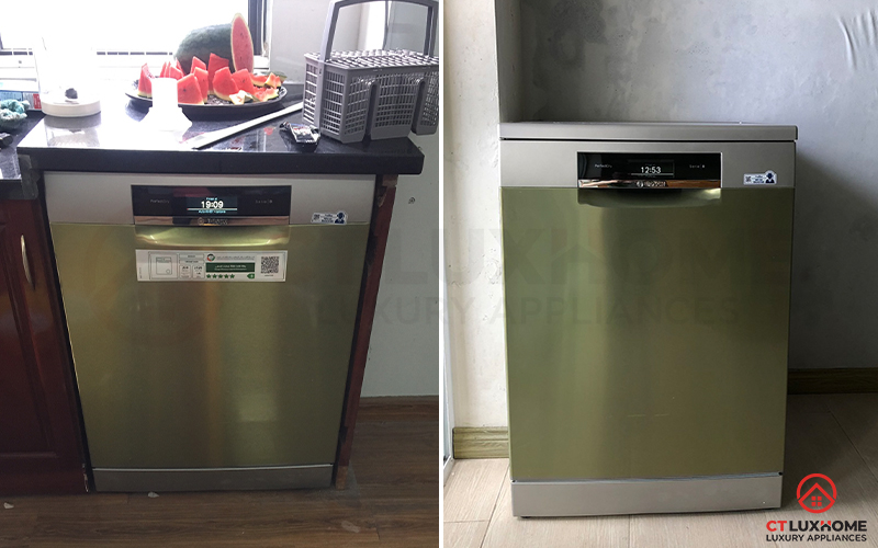 Người dùng có thể lựa chọn lắp âm hoặc độc lập cho máy rửa bát Bosch SMS88TI40M