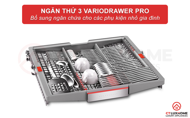 Ngăn chứa thứ 3 phù hợp chứa các vật dụng nhỏ