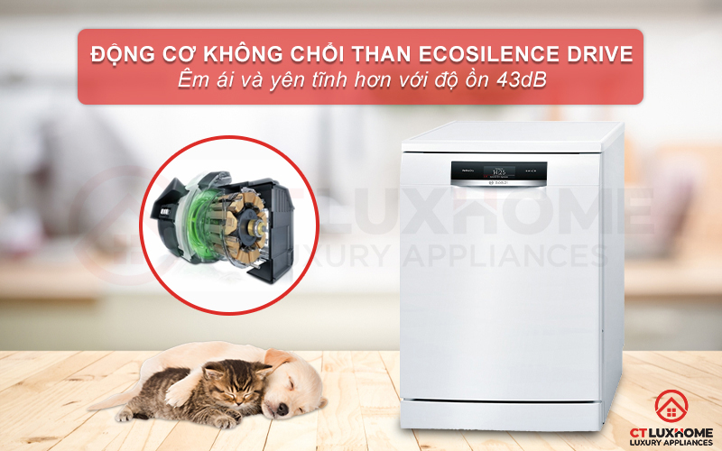 Động cơ EcoSilence Drive vận hành mạnh mẽ và êm ái hơn.