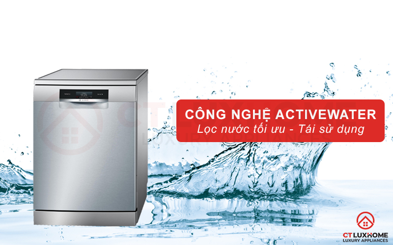 Công nghệ ActiveWater phân phối nước rửa hiệu quả cho từng chu trình