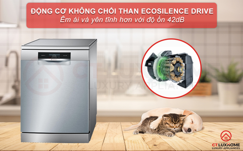 Động cơ EcoSilence Drive vận hành mạnh mẽ và êm ái hơn