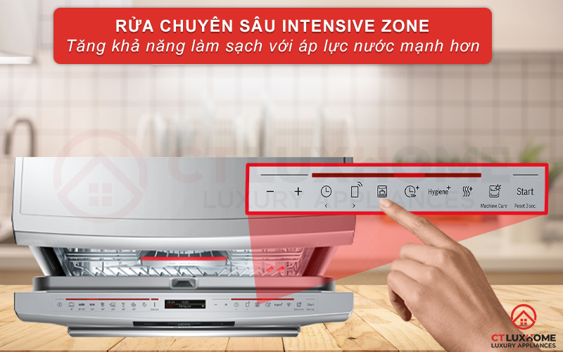 Tăng áp lực nước giàn dưới cùng, xoong nồi sạch hơn
