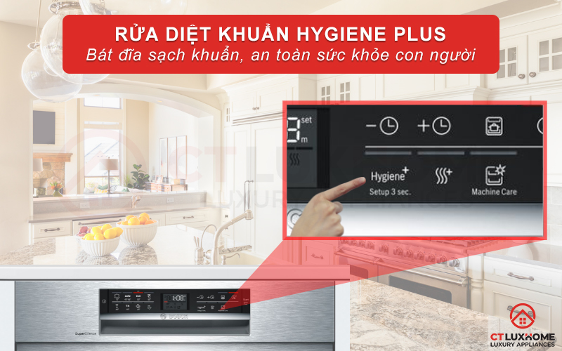 Tính năng Hygiene Plus diệt vi khuẩn, nấm mốc và bảo vệ sức khỏe người dùng