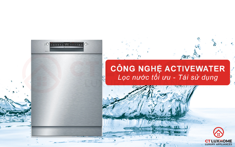 Tối ưu lượng nước rửa hơn với công nghệ ActiveWater