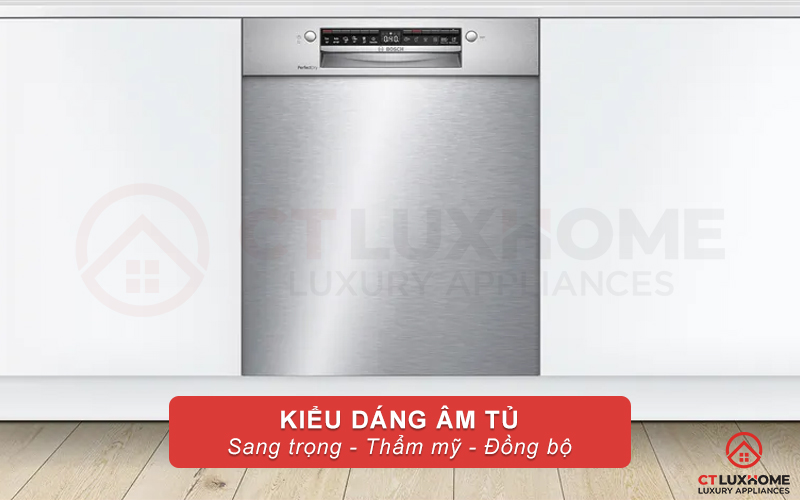 Máy rửa chén bát Bosch SMU6ZCS00E kiểu dáng âm tủ sang trọng