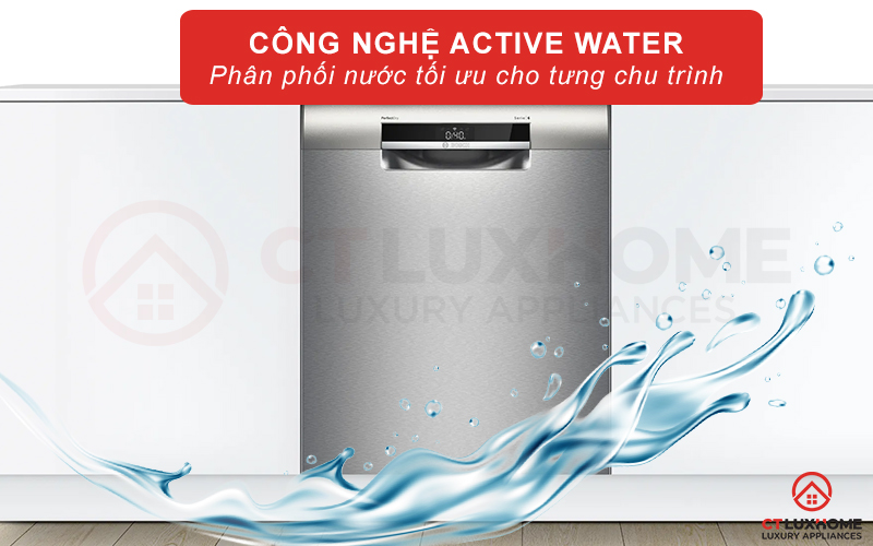 Tối ưu lượng nước rửa cho từng chu kỳ nhờ công nghệ ActiveWater