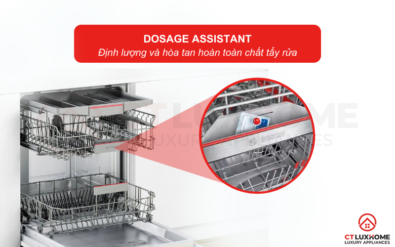 Hỗ trợ hòa tan hiệu quả chất tẩy rửa với hệ thống Dosage Assistant