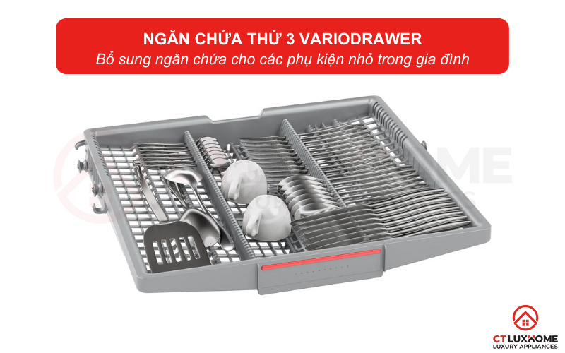 Bổ sung thêm ngăn chứa thứ 3 VarioDrawer đựng các phụ kiện nhỏ trong gia đình