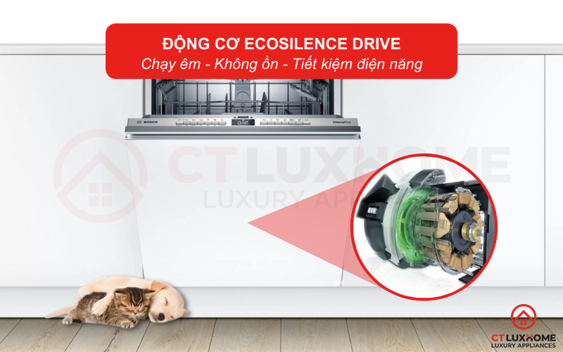 EcoSilence Drive là Động cơ không chổi than, được nghiên cứu giúp làm giảm độ ồn, tiết kiệm năng lượng