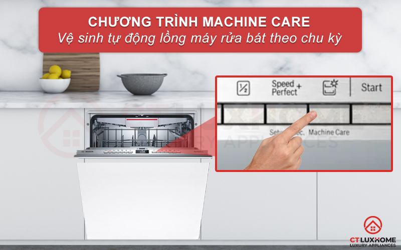 Vệ sinh tự động khoang máy với tính năng Machine Care
