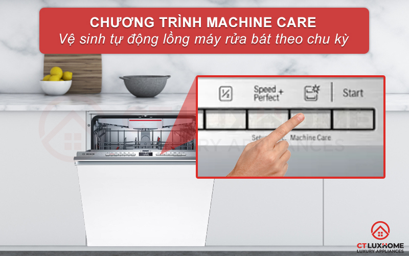Vệ sinh tự động khoang máy với tính năng Machine Care