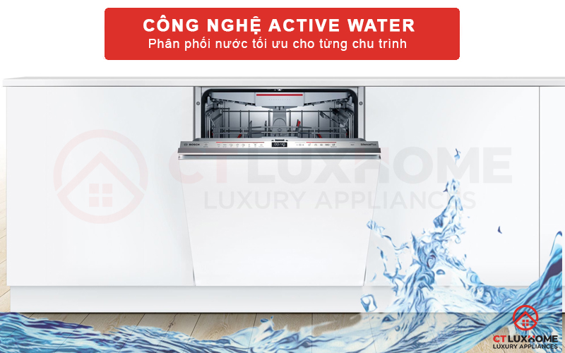 Tối ưu lượng nước từng chu trình rửa nhờ công nghệ ActiveWater.