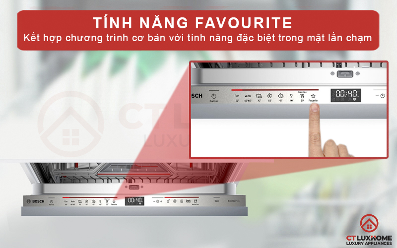 Kết hợp chương trình cơ bản và tính năng đặc biệt trong một nút nhấn Favourite.