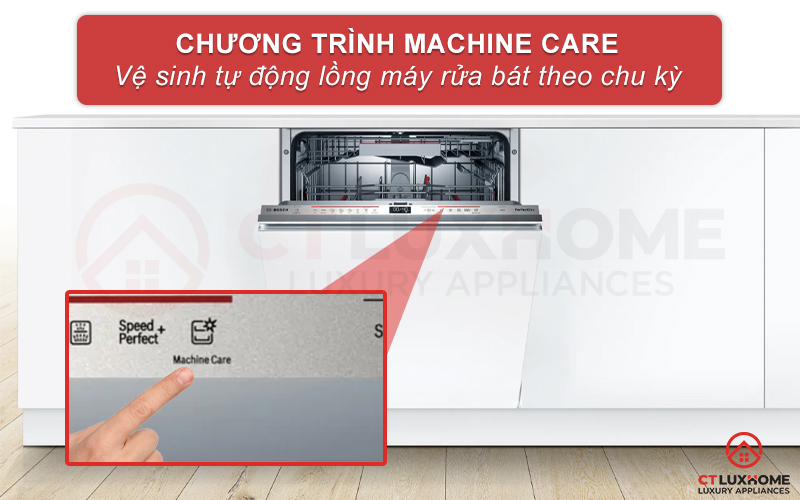 Vệ sinh tự động khoang máy với tính năng Machine Care