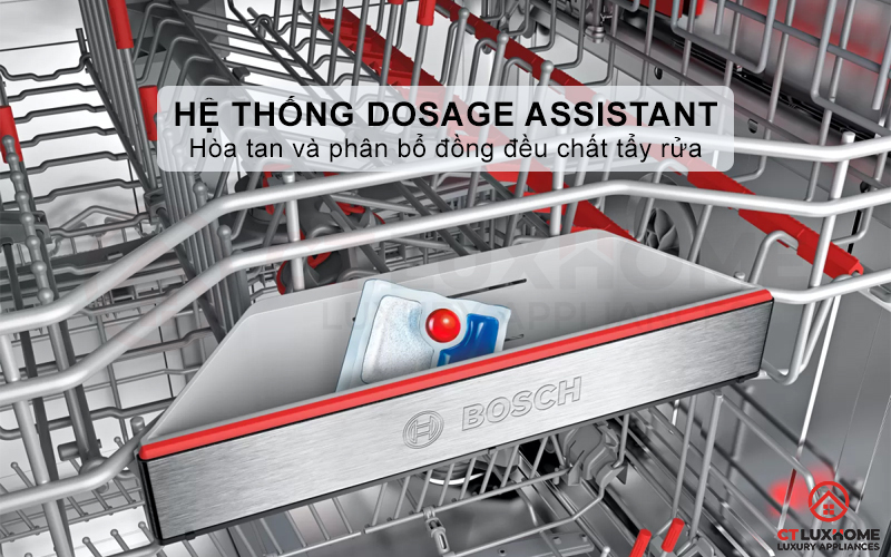 Hệ thống Dosage Assistant định lượng và hòa tan hoàn toàn chất tẩy rửa