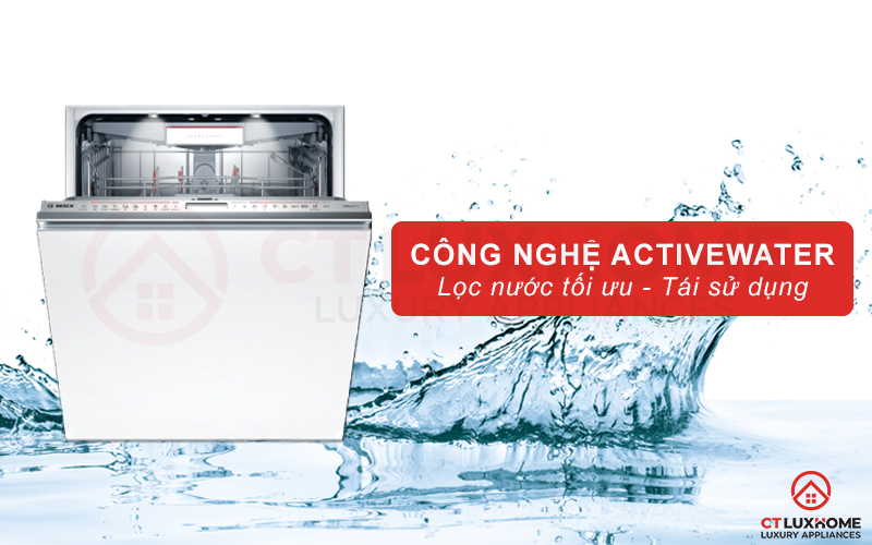 Công nghệ Active Water tối ưu hóa lượng nước rửa cho từng chu kỳ