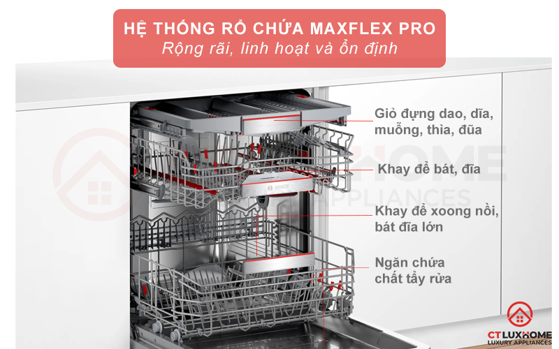 Giàn MaxFlex Pro rộng rãi linh hoạt