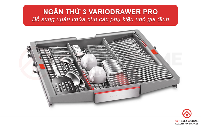 Giàn thứ 3 VarioDrawer đựng các vật dụng nhỏ 