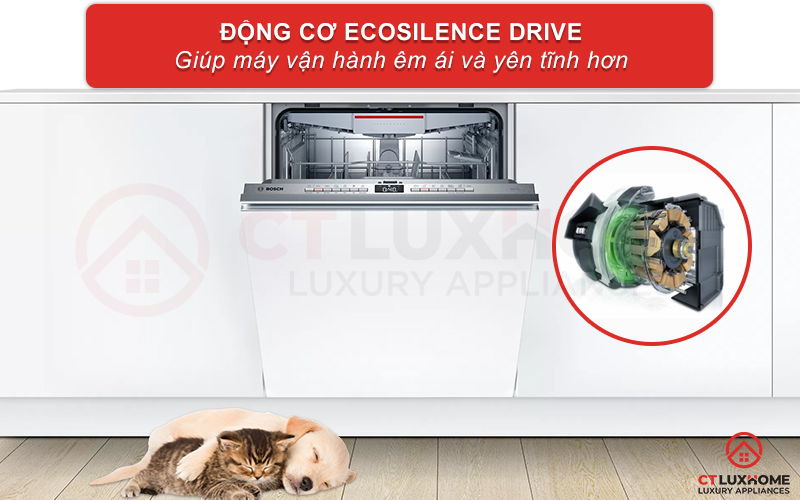 Vận hành êm ái và mạnh mẽ nhờ động cơ EcoSilence Drive