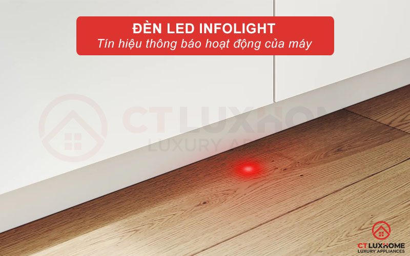 Đèn led Infolight thông báo hoạt động của máy