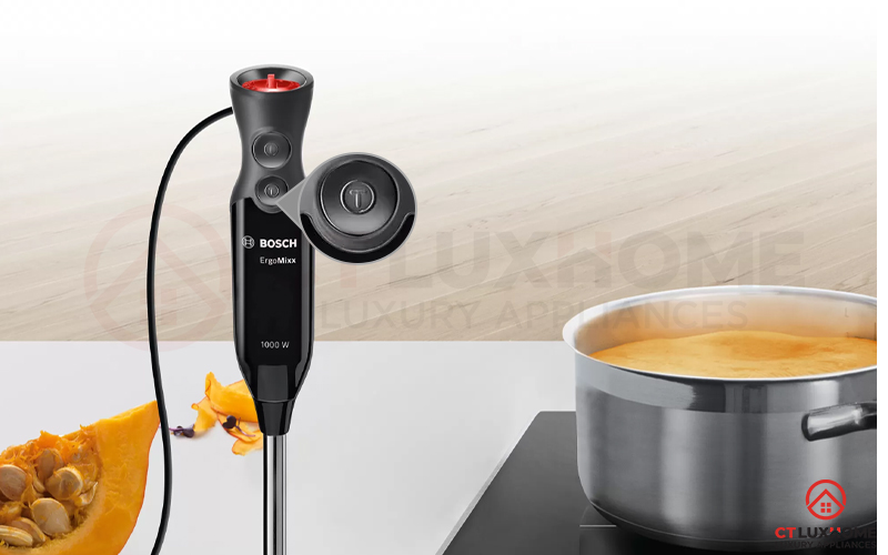 Xay trộn dễ dàng chỉ với một nút nhấn đi kèm nút tăng cường Turbo