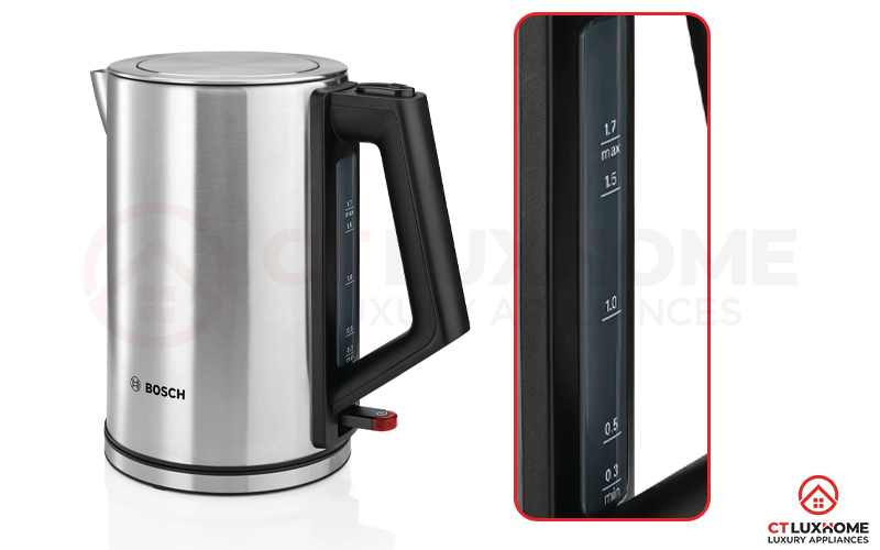 Chỉ báo mực nước có thể đọc được từ bên ngoài ấm