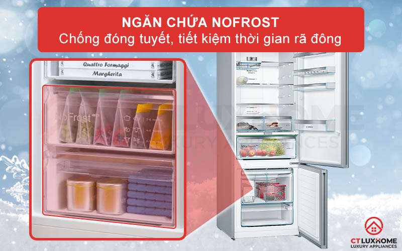 Hệ thống làm lạnh này sẽ tự động hút hơi ẩm ra và thỉnh thoảng còn tự động rã đông