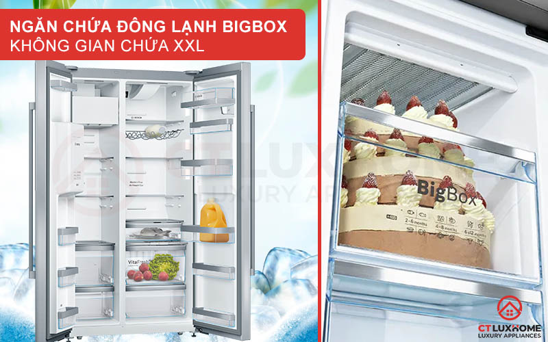 Ngăn chứa đông lạnh Big Box cho bạn không gian chứa XXL