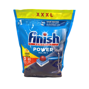 VIÊN RỬA BÁT FINISH POWER ALL IN ONE 80 VIÊN CHÍNH HÃNG - 10 CHỨC NĂNG