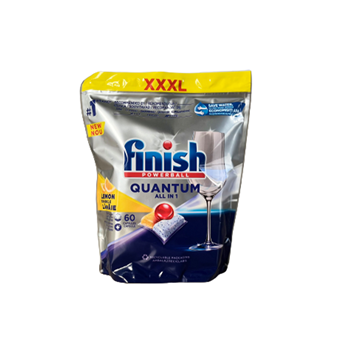 VIÊN RỬA CHÉN BÁT FINISH QUANTUM 60 VIÊN HƯƠNG CHANH CHÍNH HÃNG