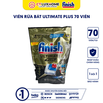 VIÊN RỬA CHÉN BÁT FINISH QUANTUM ULTIMATE PLUS ALL IN ONE 70 VIÊN