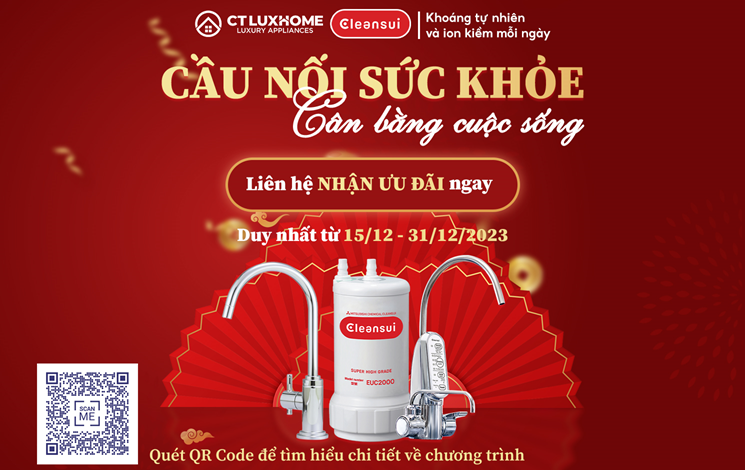 Siêu sale máy lọc nước Cleansui - Nhận ưu đãi ngay